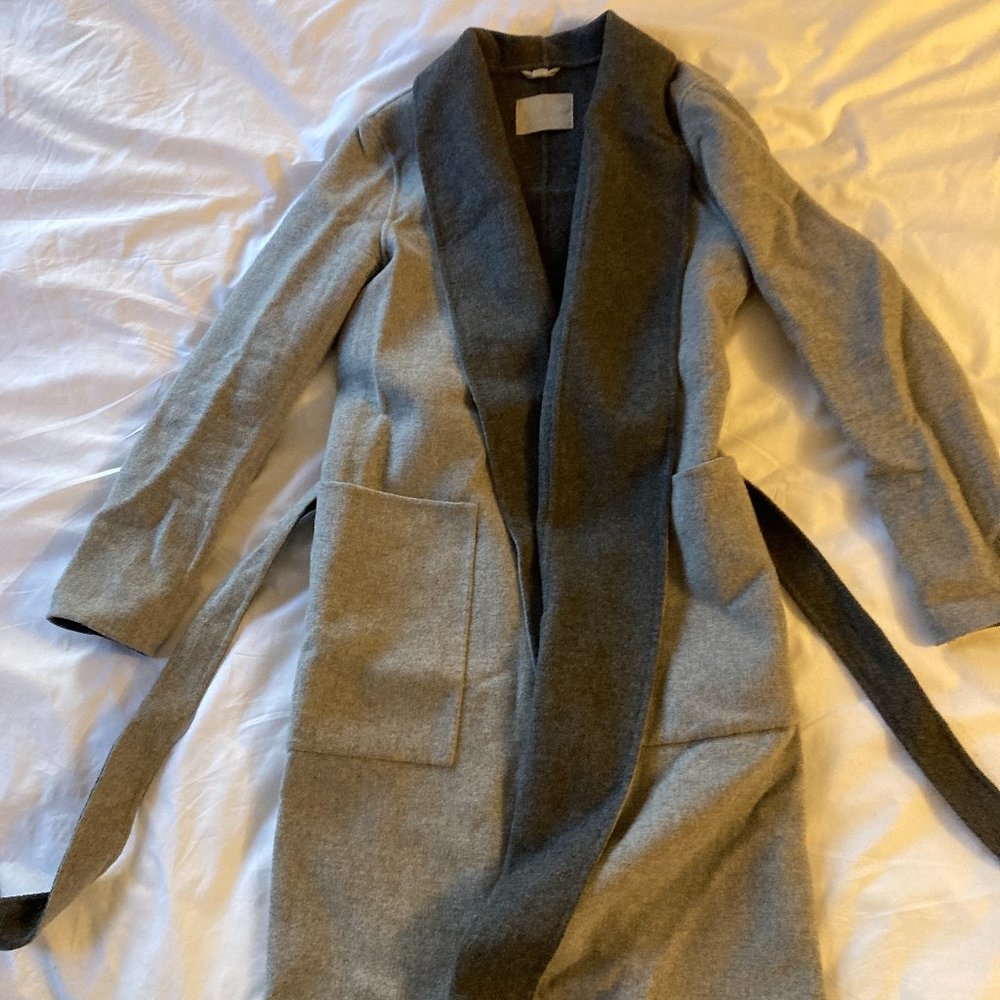 Soia & Kyo Wool Wrap Jacket, Grey, S/P